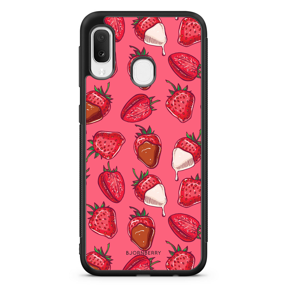 Samsung Galaxy A20e Case - Strawberry Chocolate