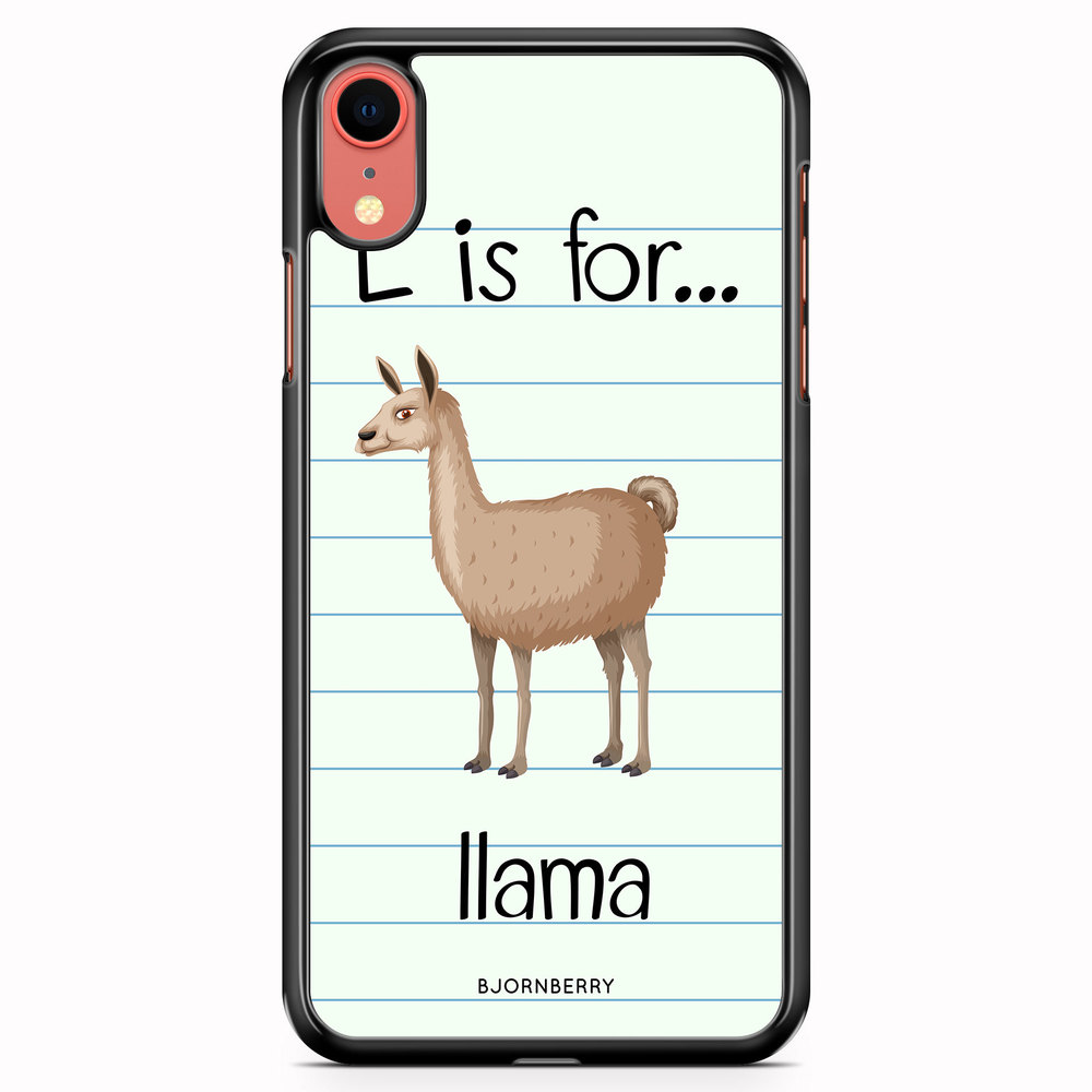 iPhone XR Case - L Is For Llama