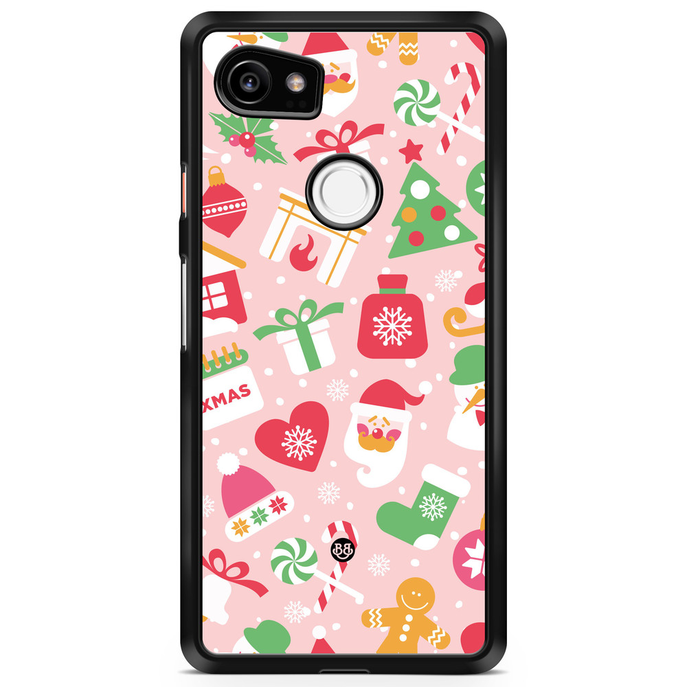 Google Pixel 2 XL Case - Pink Christmas