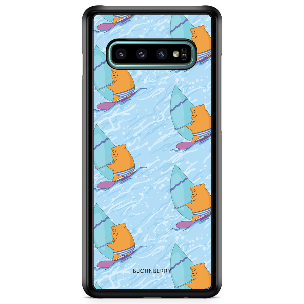 Samsung Galaxy S10 Case - Bear Surfer