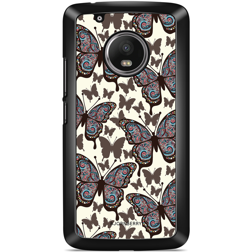 Moto G5 Plus Skal - Färgglada Fjärilar