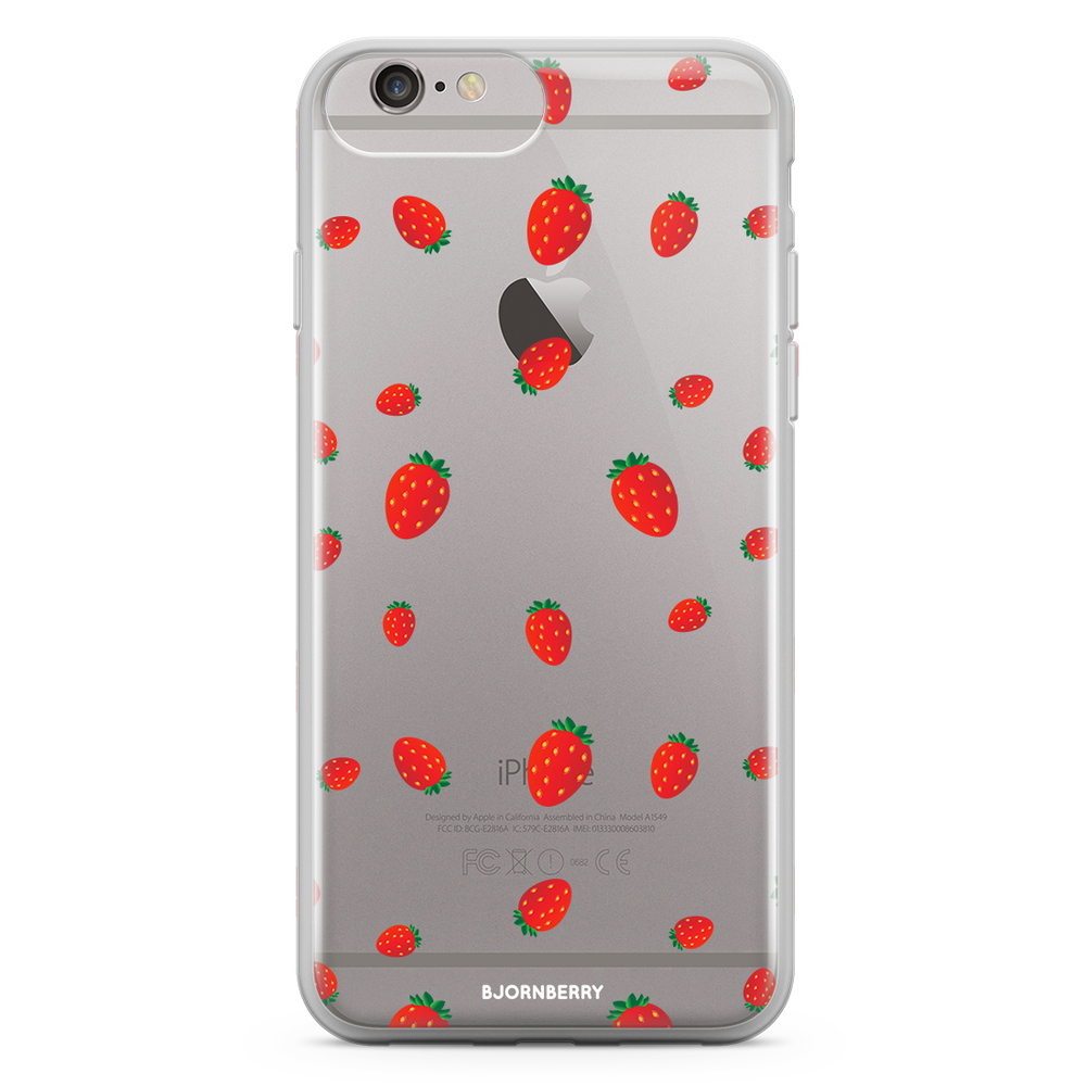 iPhone 6 Plus/6s Plus Fashion Case - Strawberry Pattern