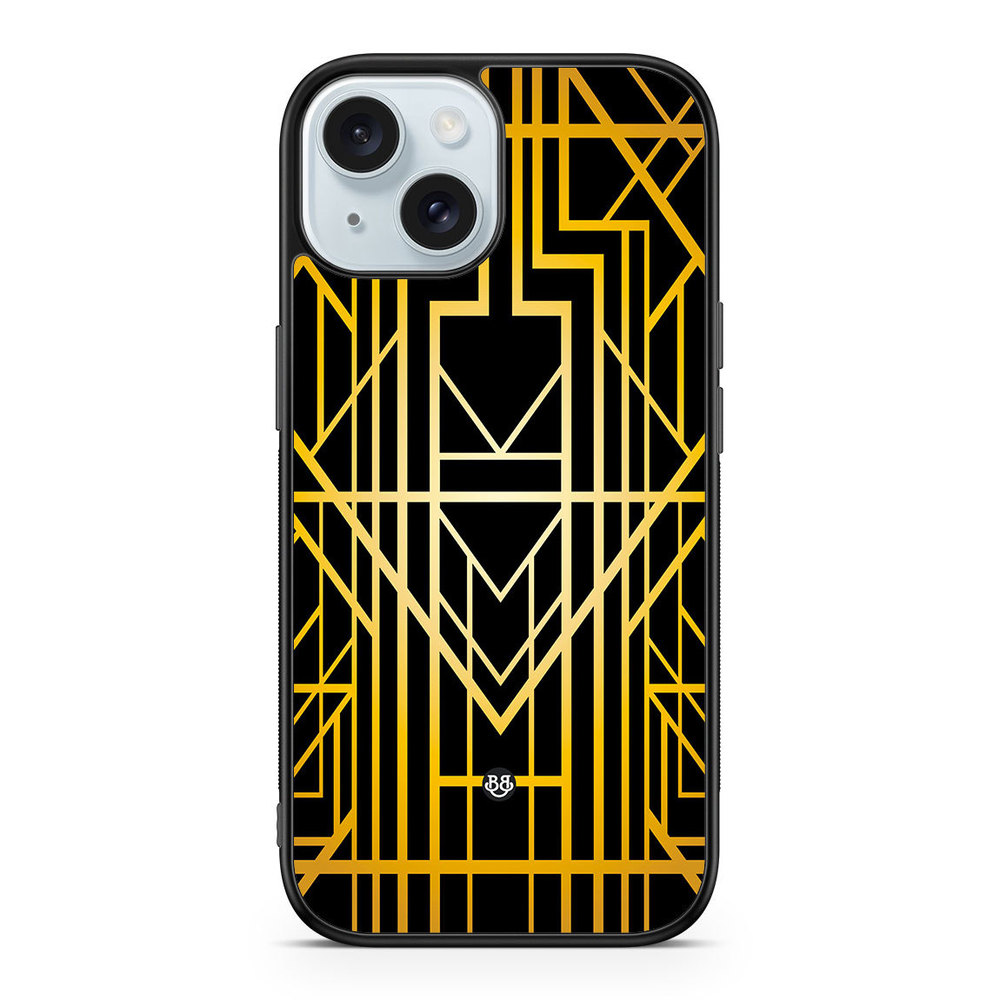 iPhone 15 Case - Golden pattern