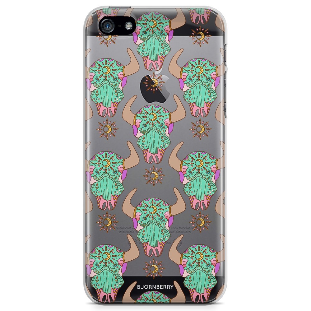 iPhone 5/5S/SE (2016) TPU Case - Beautiful Skulls