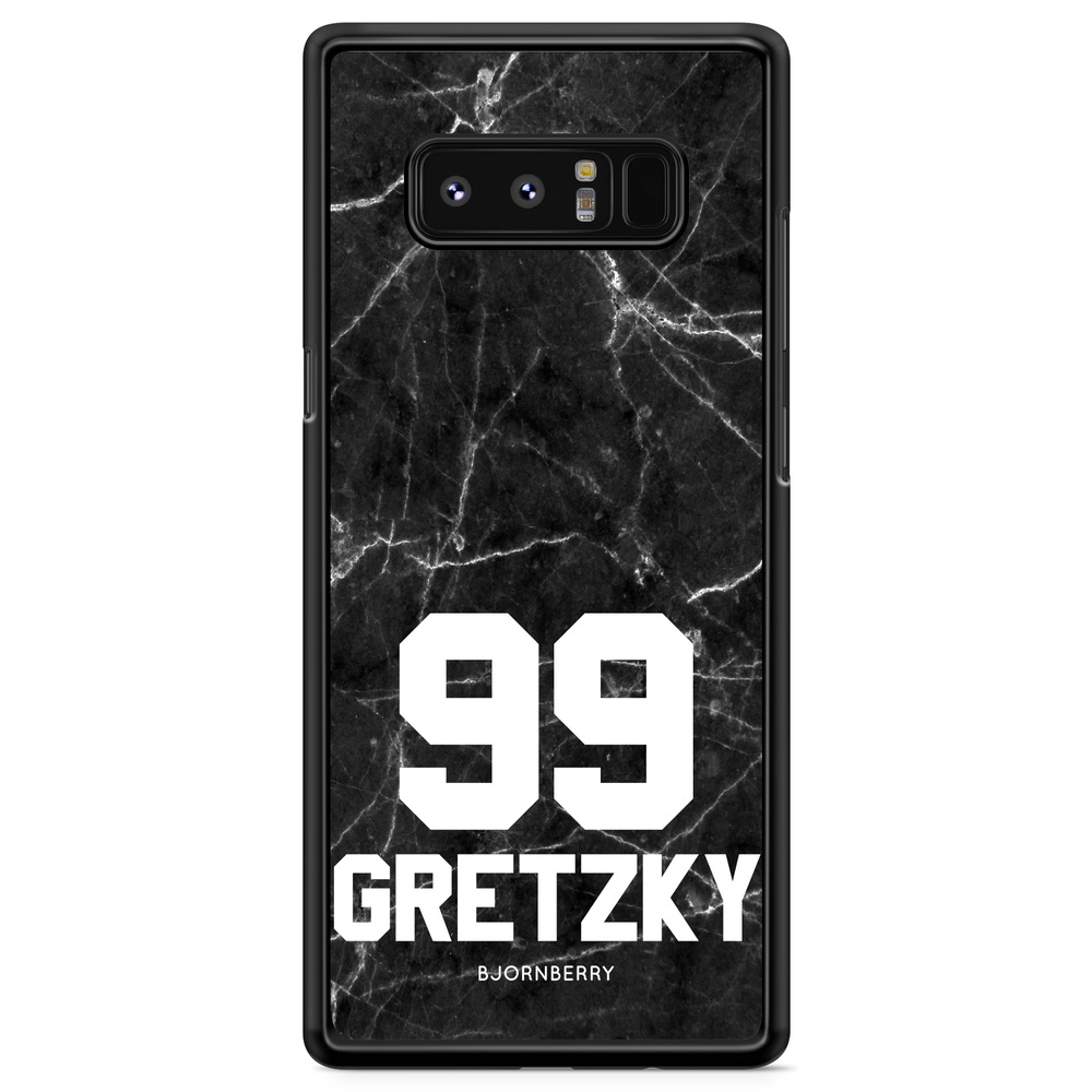 Samsung Galaxy Note 8 Case Custom - Black Marble Number