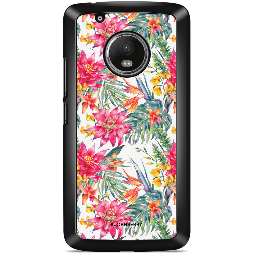 Moto G5 Plus Skal - Exotiska Blommor