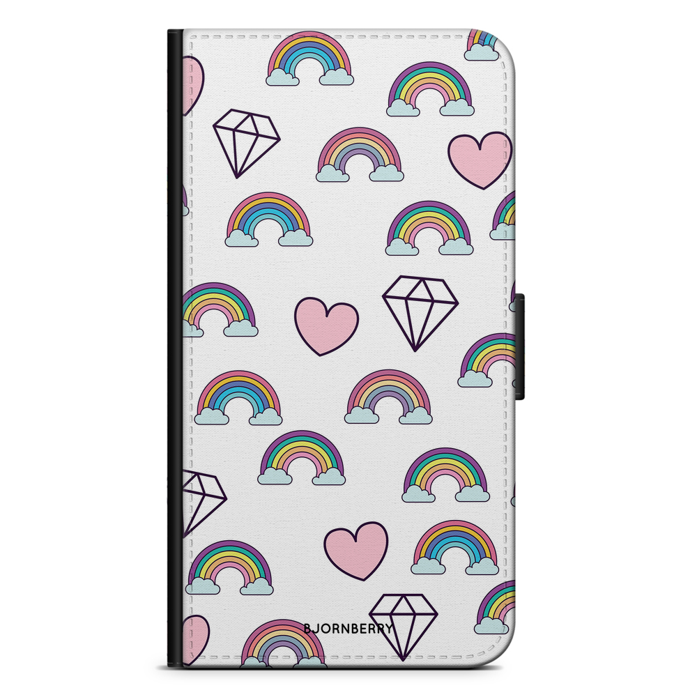 LG G5 Wallet Case - Rainbows & Diamonds