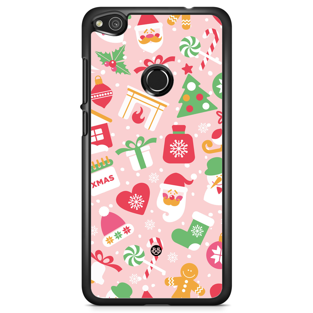 Huawei Honor 8 Lite Case - Pink Christmas