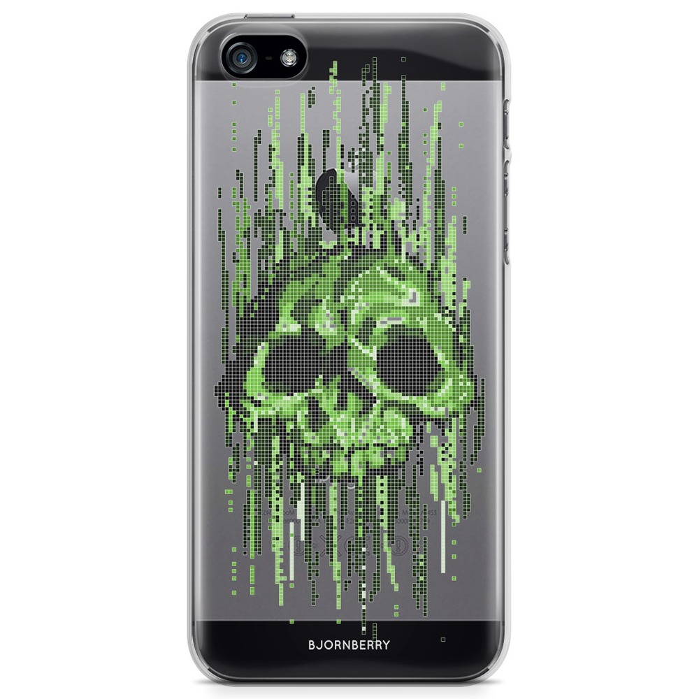 iPhone 5/5S/SE (2016) TPU Case - Data Virus Skull