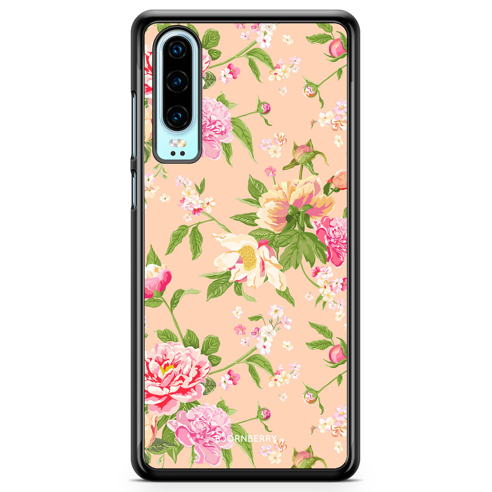 Huawei P30 Case - Peony Flowers