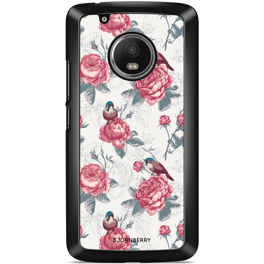 Moto G5 Plus Case - Roses and Birds