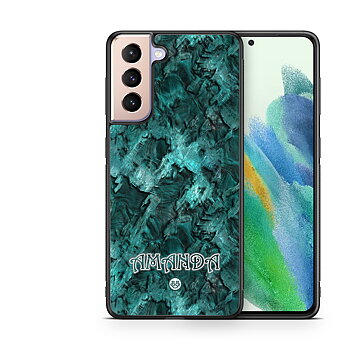 Samsung Galaxy S21 FE 5G Custom Case - Green Name