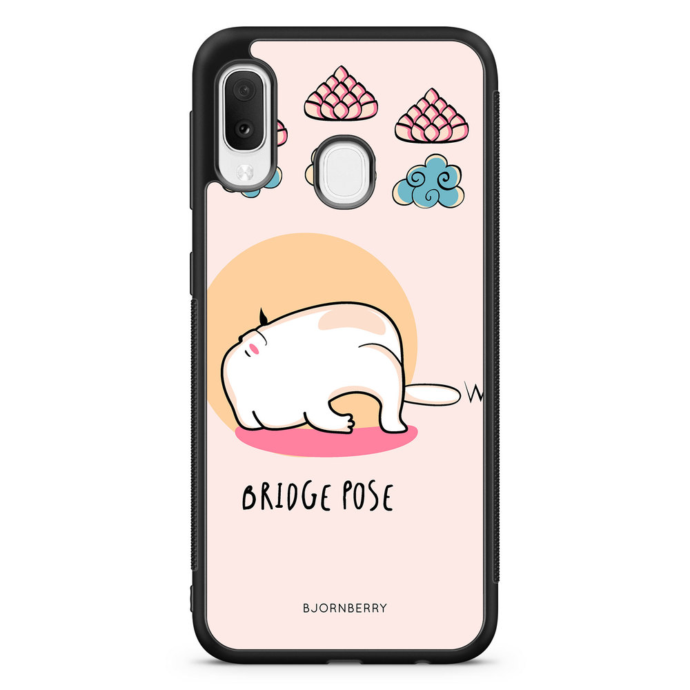 Samsung Galaxy A20e Case - Yoga Cat Bridge Pose