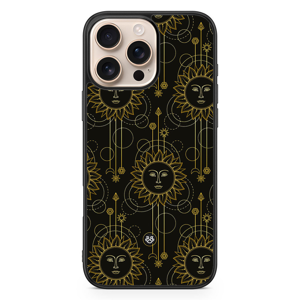 iPhone 16 Pro Max Case - Gold Suns