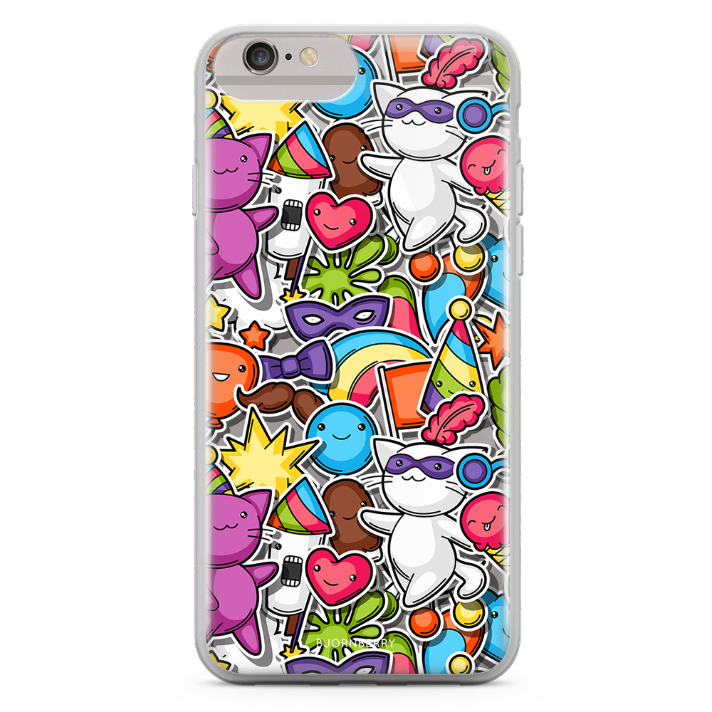 iPhone 6 Plus/6s Plus Fashion Case - Cute Stickers