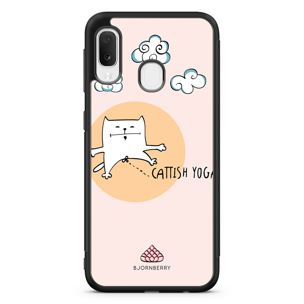 Samsung Galaxy A20e Case - Cattish Yoga