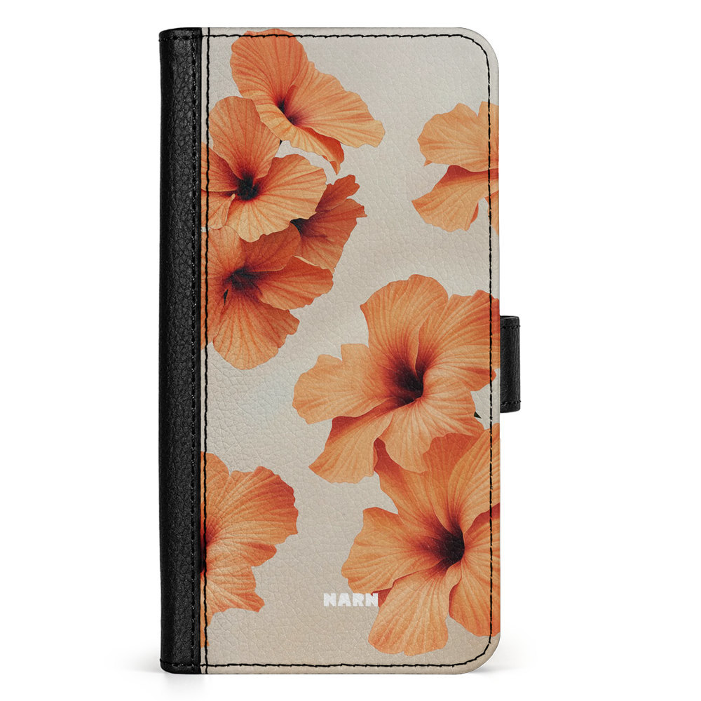 Google Pixel 9 Pro XL Wallet Case - Hibiscus Era - Papaya