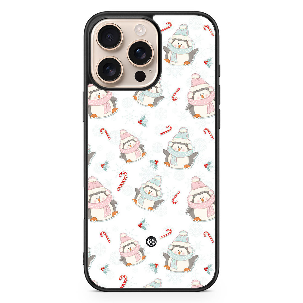 iPhone 16 Pro Max Case - Christmas Penguins