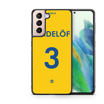 Samsung Galaxy S21 FE 5G Custom Case - Sverige Namn/Nummer