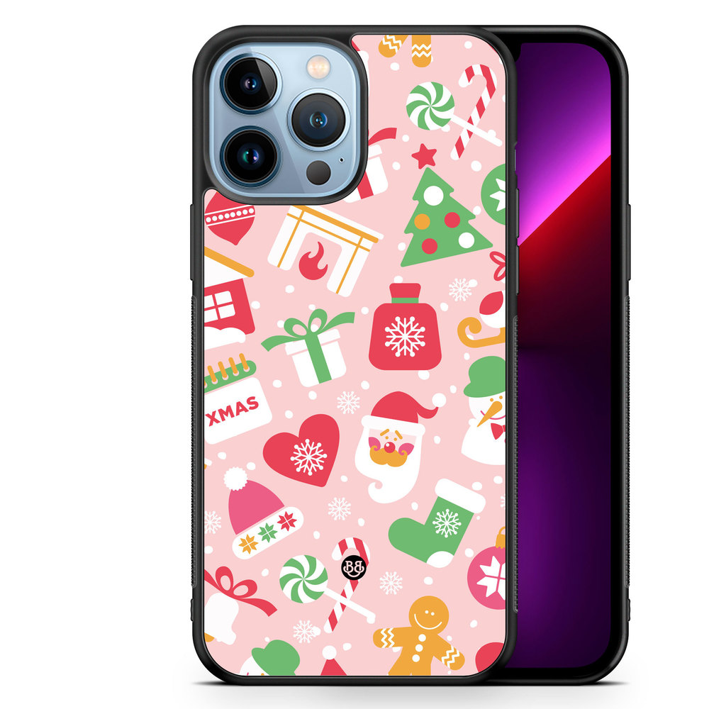 iPhone 13 Pro Max Case - Pink Christmas