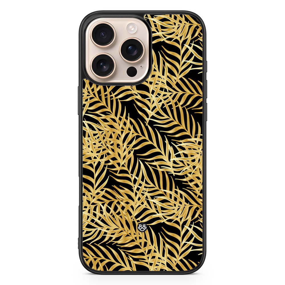 iPhone 16 Pro Max Case - Gold Palm