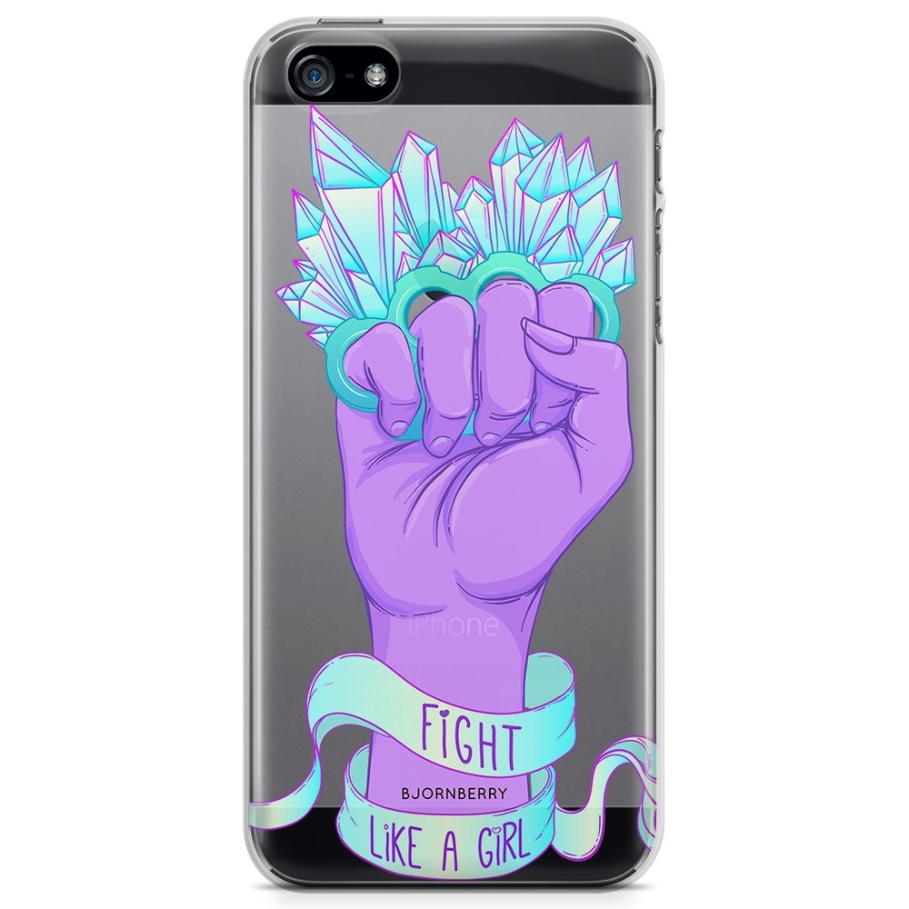 iPhone 5/5S/SE (2016) TPU Case - Fight Like A Girl