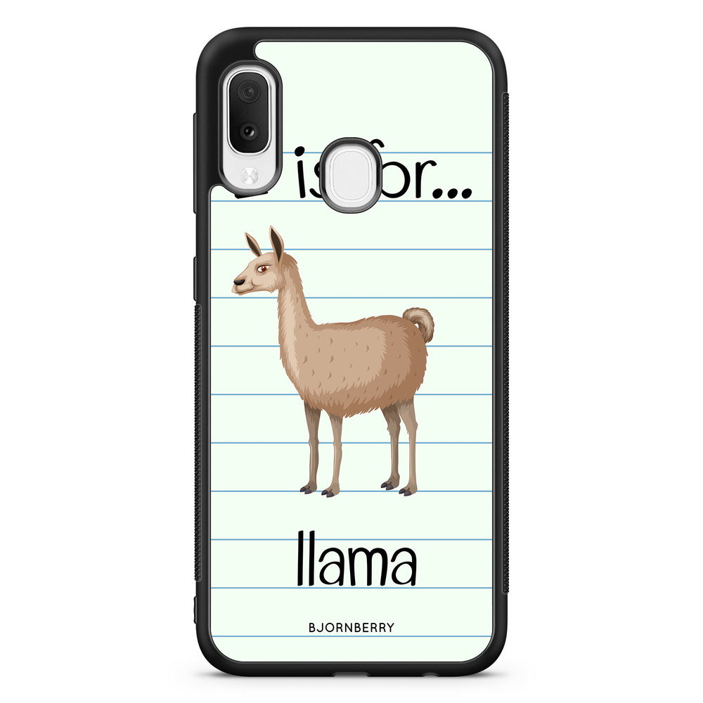 Samsung Galaxy A20e Case - L Is For Llama
