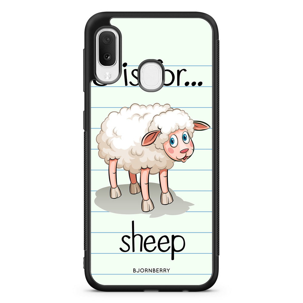 Samsung Galaxy A20e Case - S is for Sheep