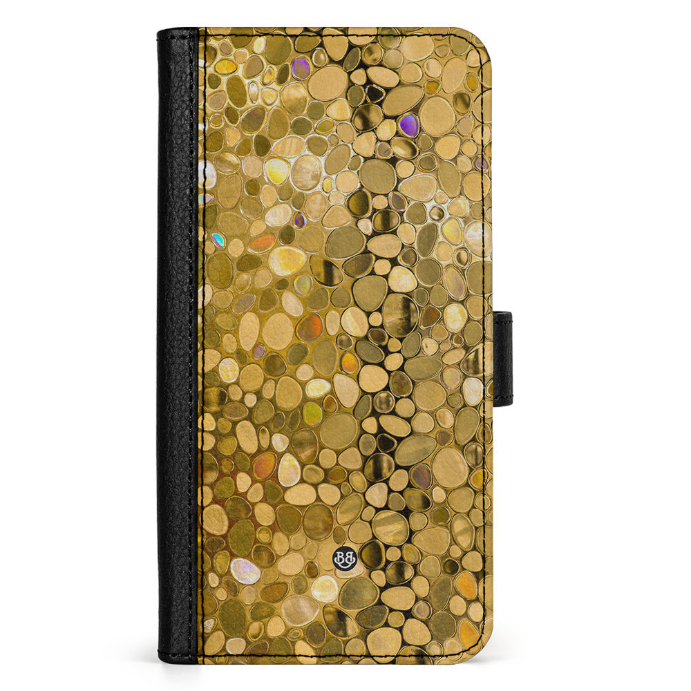 Google Pixel 9 Pro XL Wallet Case - Stained Glass Gold
