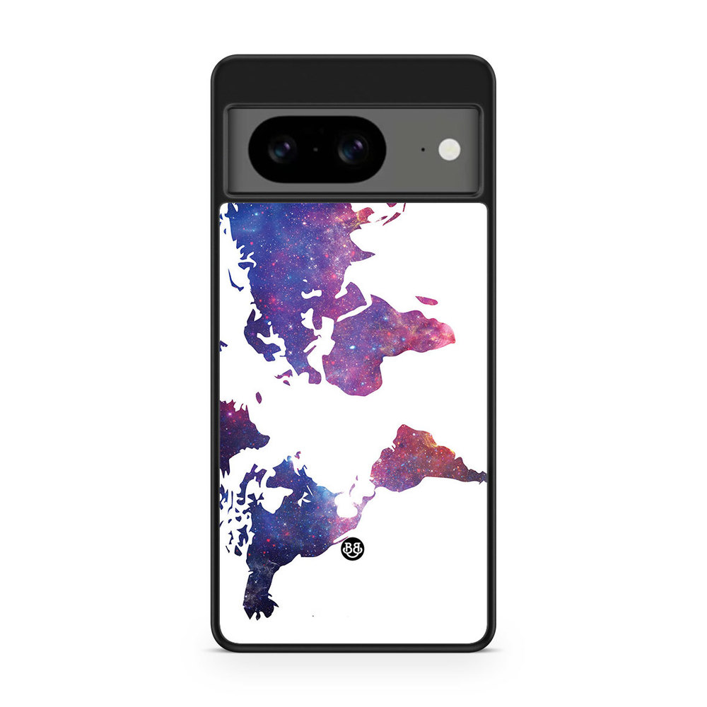 Google Pixel 8 Case - World Map Space