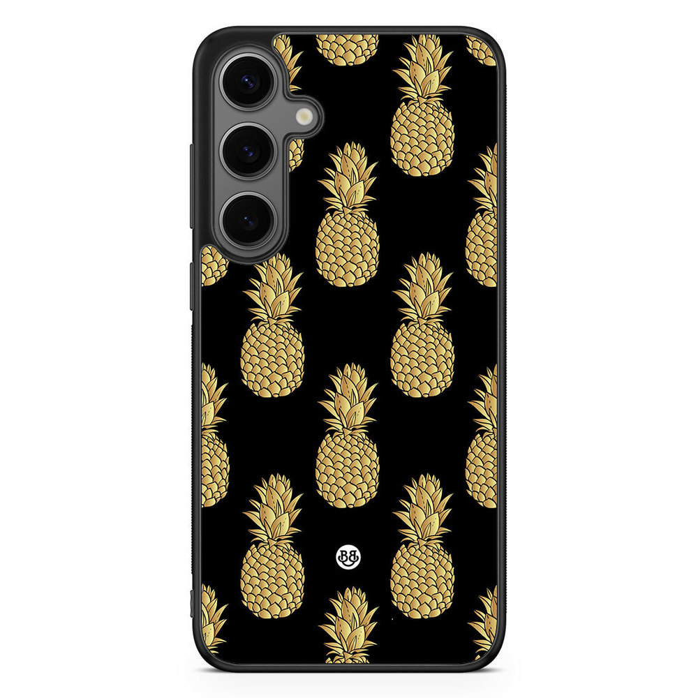 Samsung Galaxy S24 Plus Case - Gold Pineapples