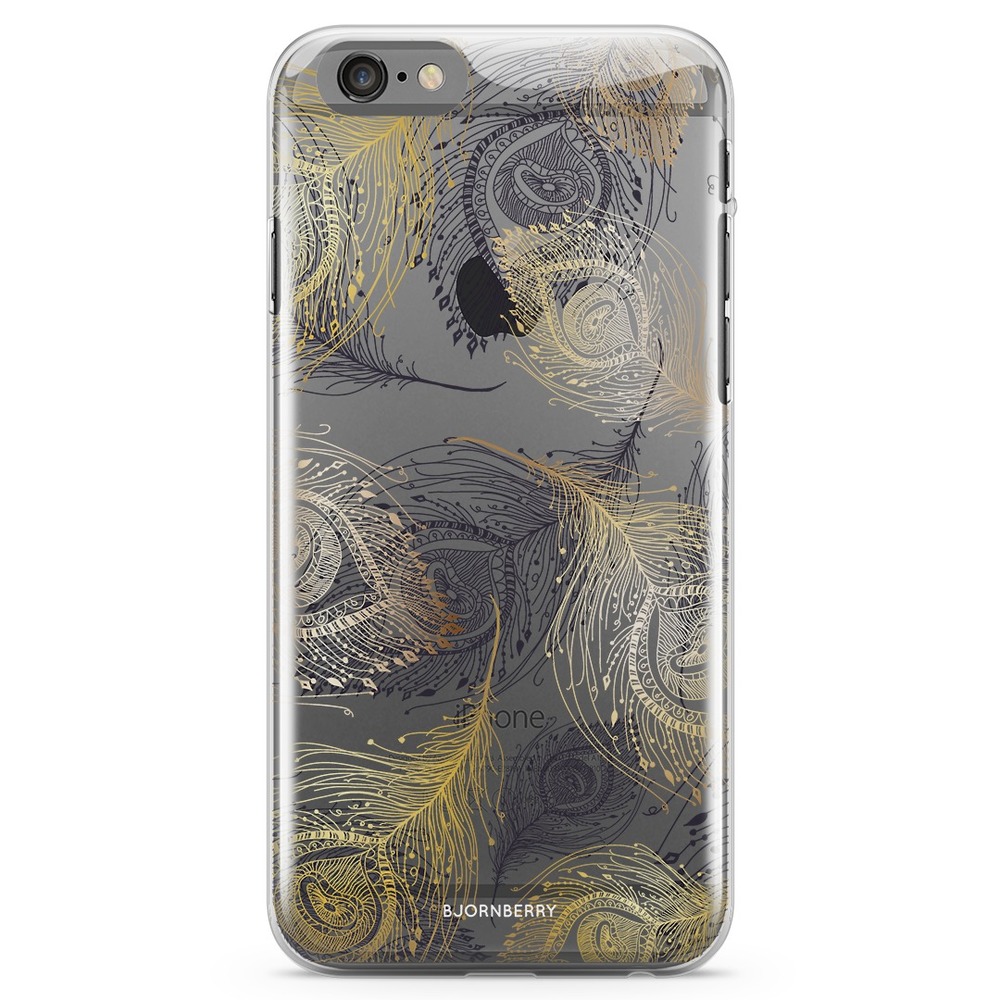 iPhone 6 Plus/6s Plus TPU Case - Peacock Feathers