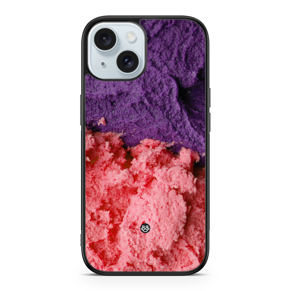 iPhone 15 Case - Ice-crea pink/purple