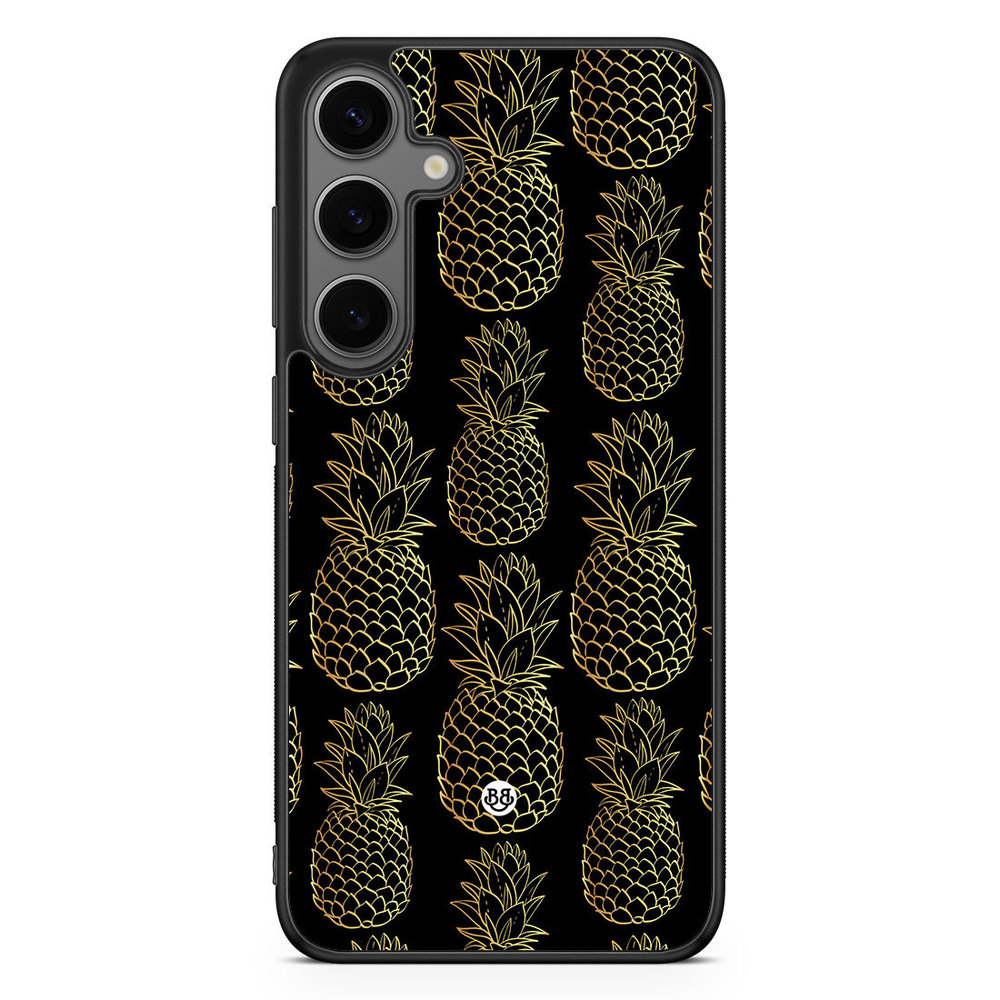 Samsung Galaxy S24 Plus Case - Gold Pineapples