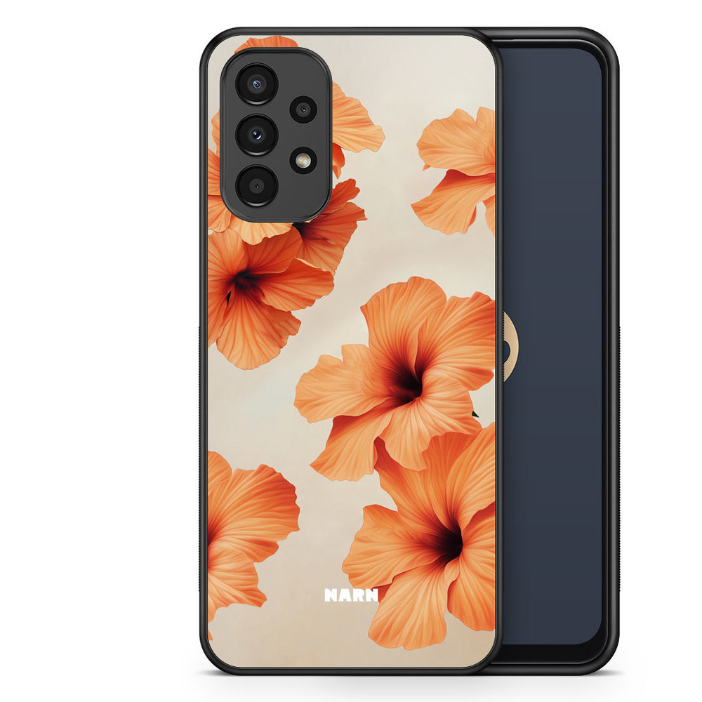 Samsung Galaxy A13 Case - Hibiscus Era - Papaya