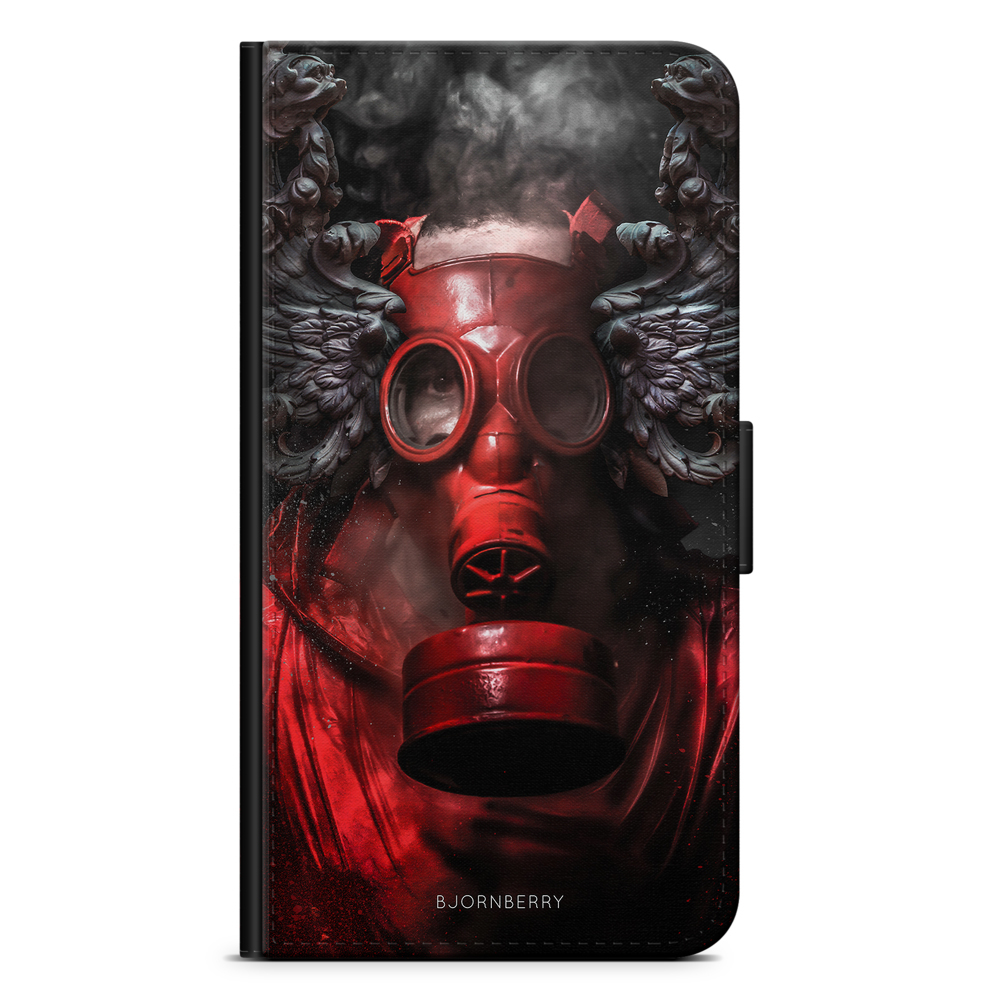 Samsung Galaxy A7 (2018) Plånboksfodral - Gas Mask | Mobilskal & Mobilfodral BJORNBERRY