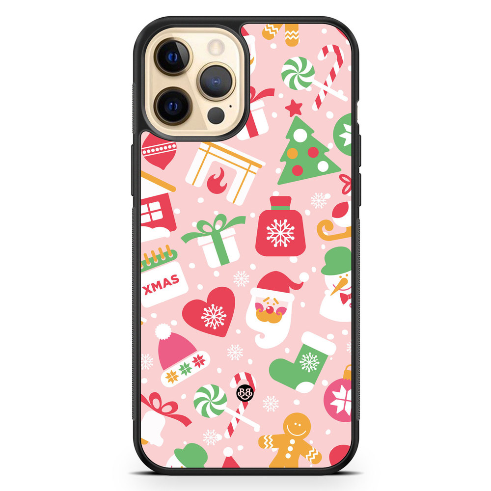 iPhone 12 Pro Max Case - Pink Christmas