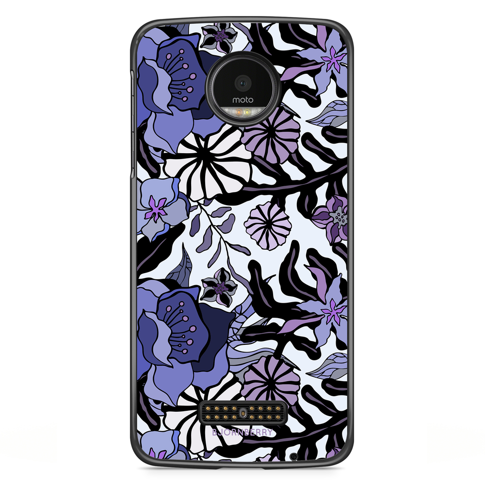 Motorola Moto Z Skal - Lila Blommor