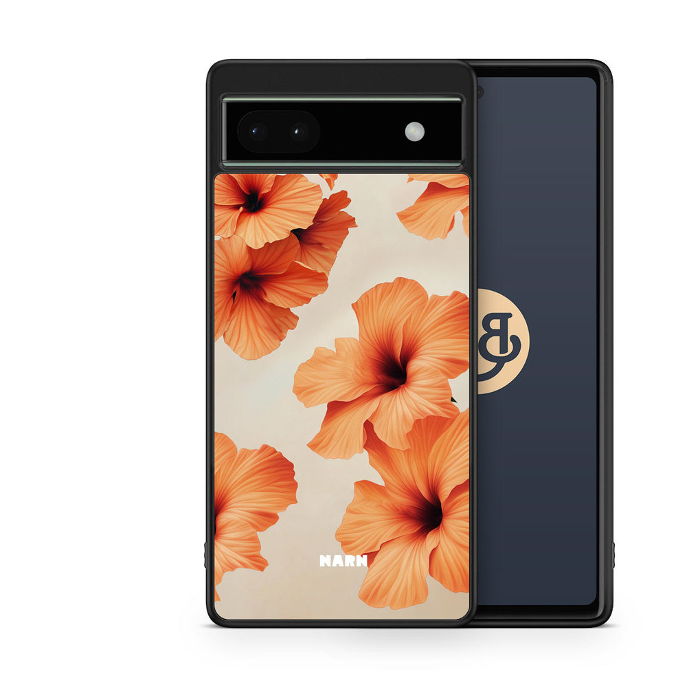 Google Pixel 6a Case - Hibiscus Era - Papaya