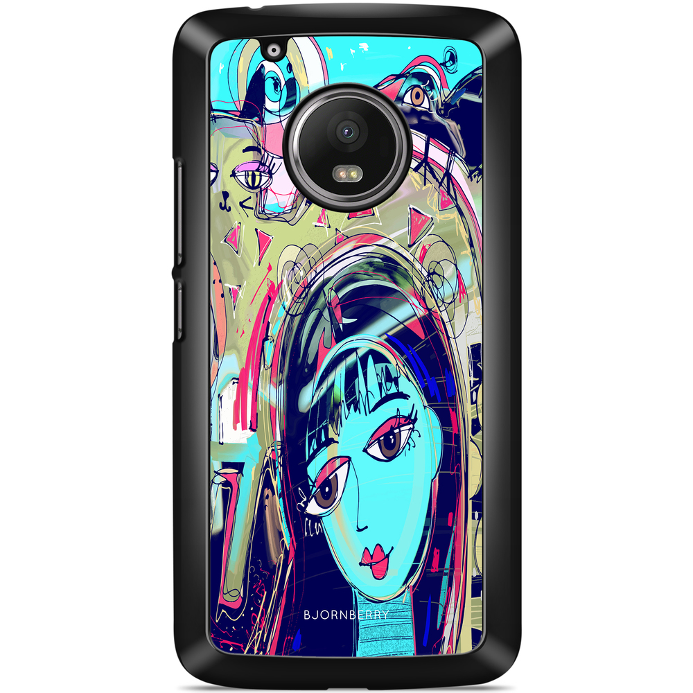 Moto G5 Plus Case - Abstract Cat