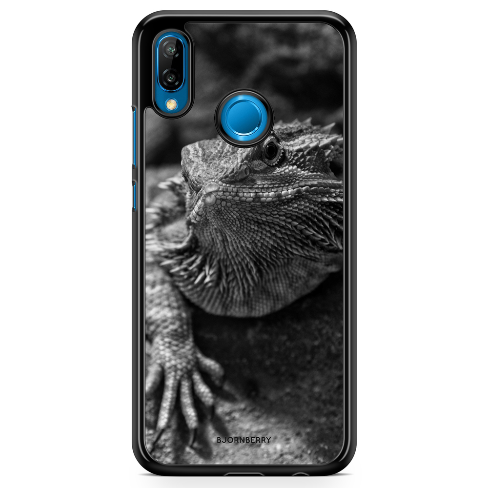 Huawei P20 Lite Case - Black/White Lizard