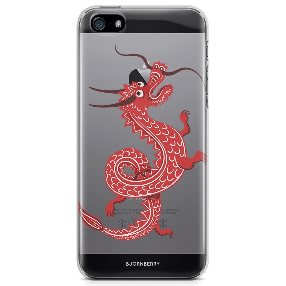 iPhone 5/5S/SE (2016) TPU Case - Red Dragon