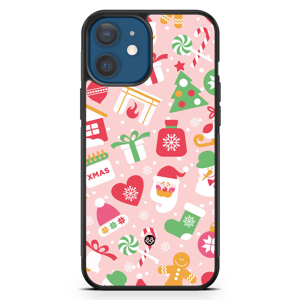 iPhone 12 Mini Case - Pink Christmas