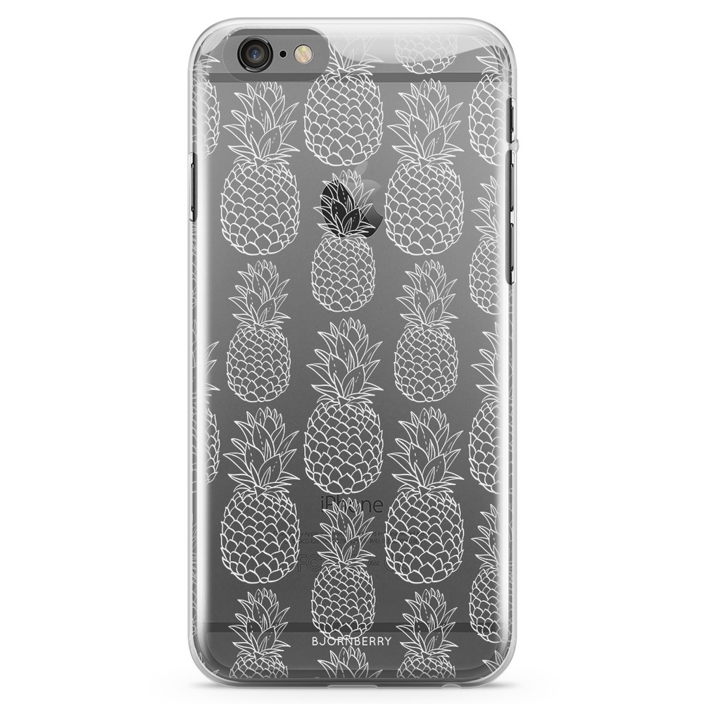 iPhone 6 Plus/6s Plus TPU Case - White Pineapples