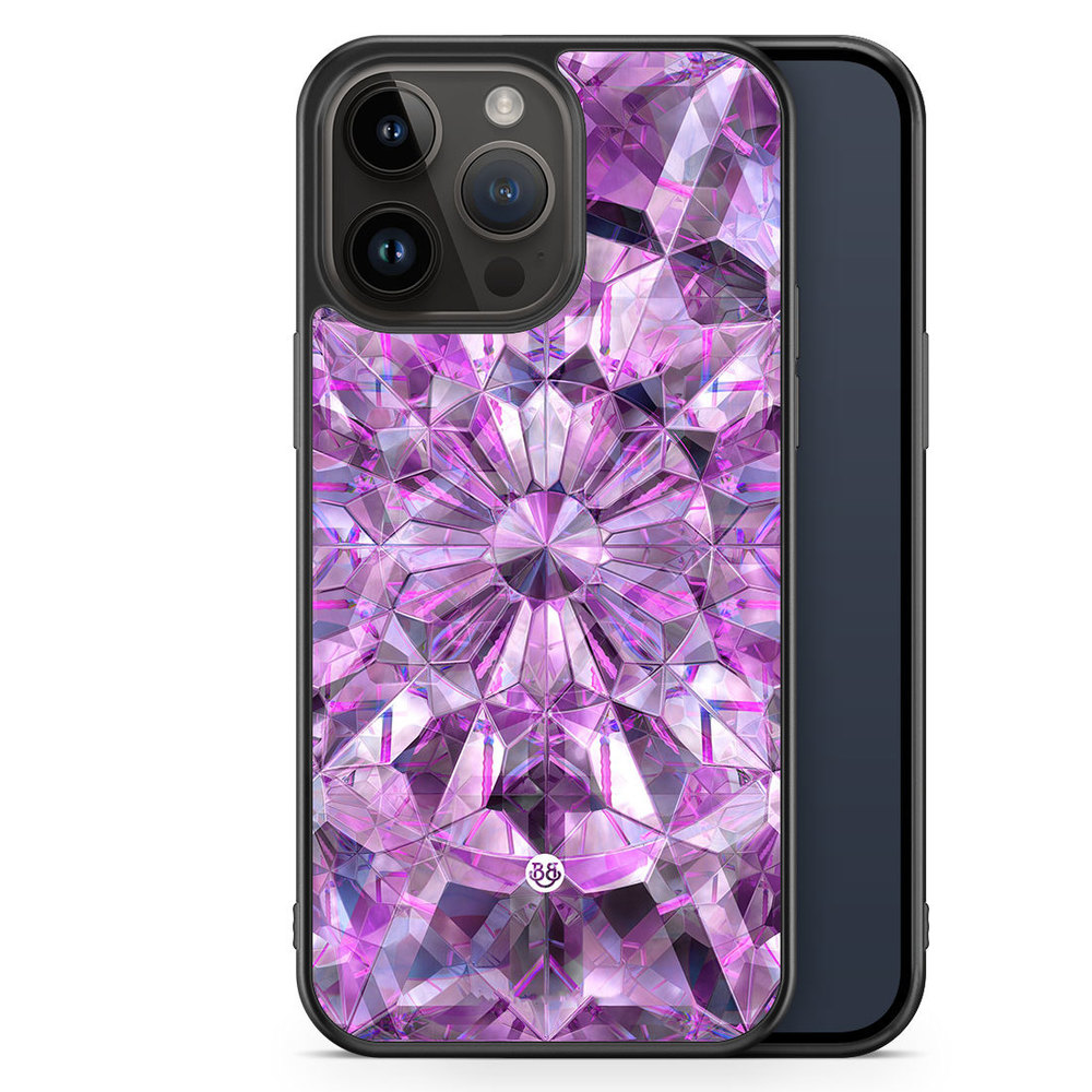 iPhone 14 Pro Max Case - Purple Crystals