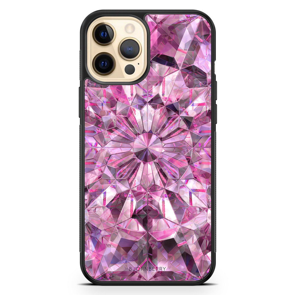 iPhone 12 Pro Max Case - Pink Crystals