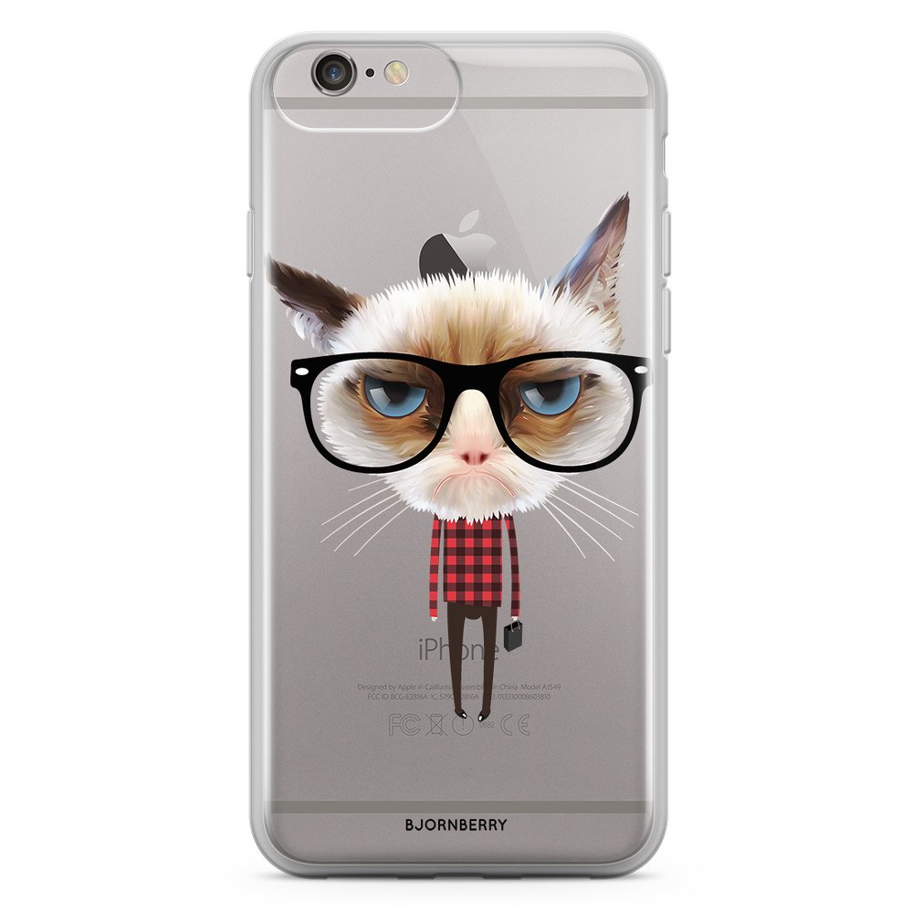 iPhone 6 Plus/6s Plus Fashion Case - Hipster Cat