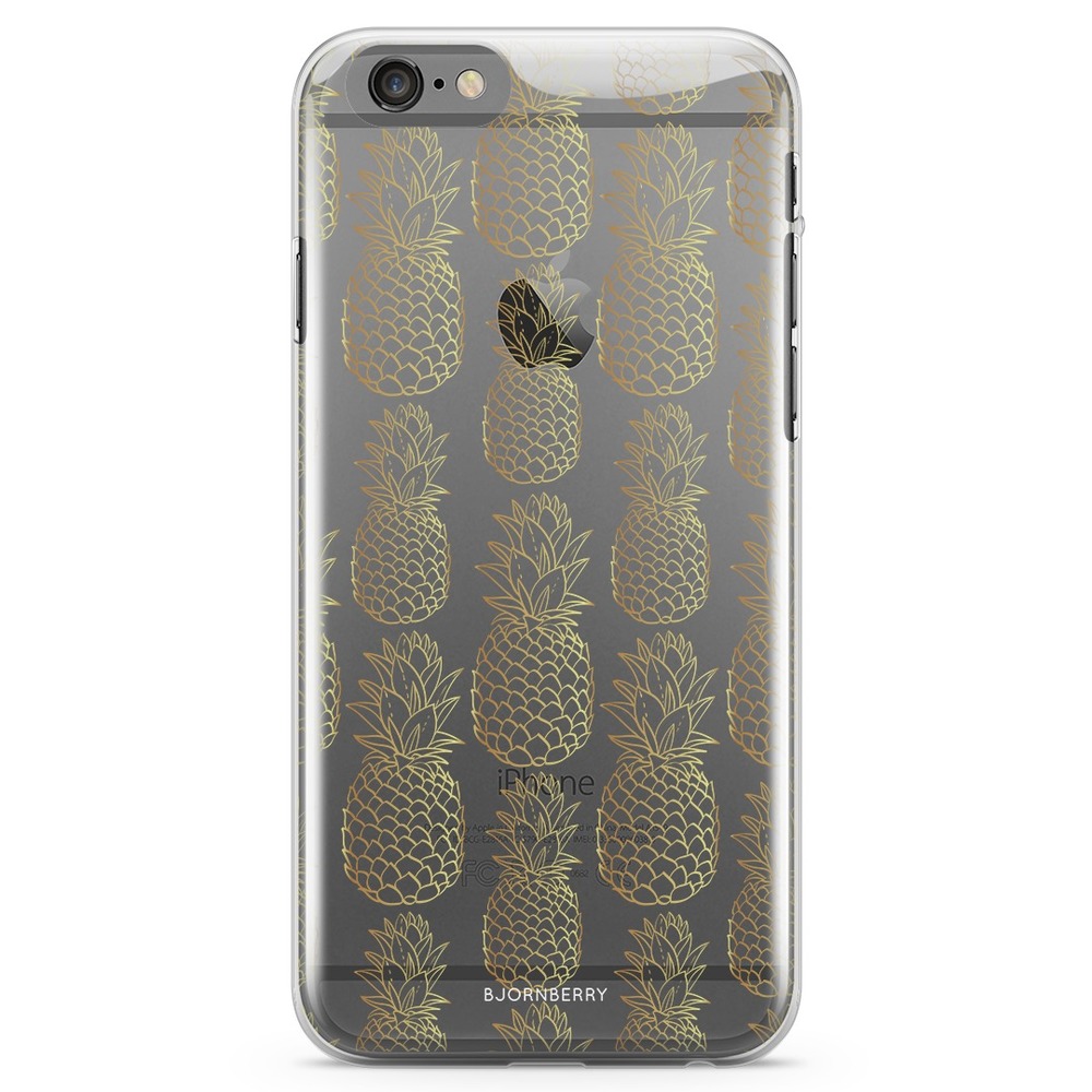 iPhone 6 Plus/6s Plus TPU Case - Gold Pineapples