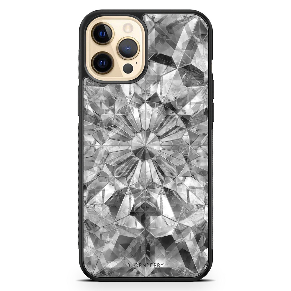 iPhone 12 Pro Max Case - Grey Crystals