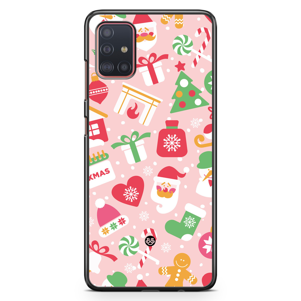 Samsung Galaxy A51 Case - Pink Christmas